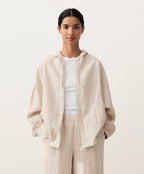 Linen Zip Hoodie