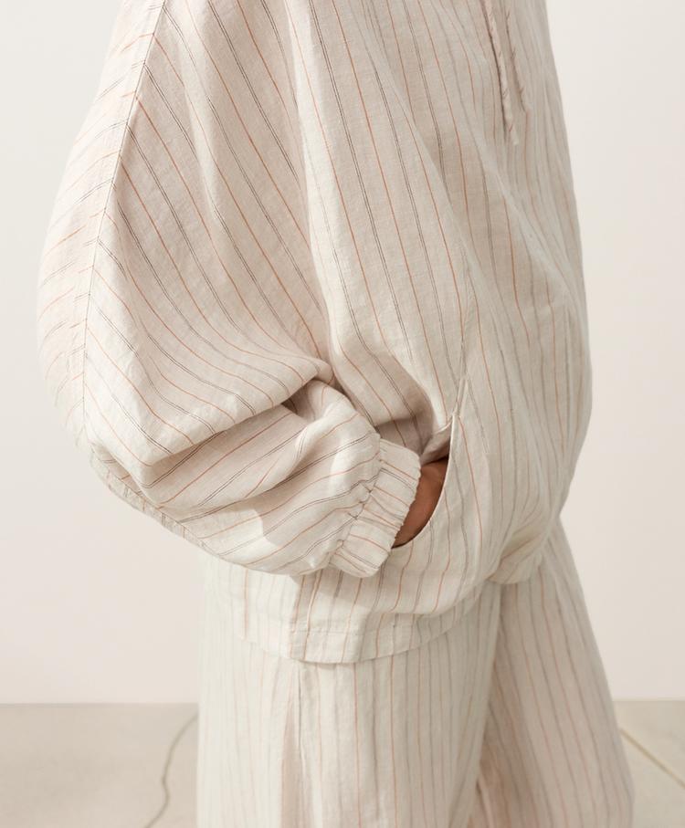 Linen Zip Hoodie