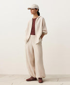 Linen Zip Hoodie