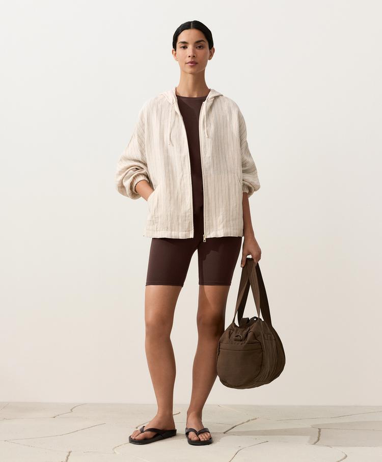 Linen Zip Hoodie