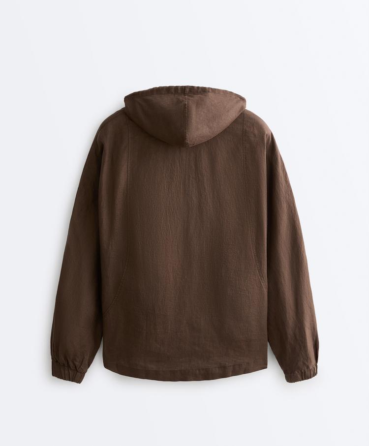 Linen Zip Hoodie