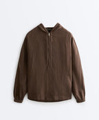 Linen Zip Hoodie