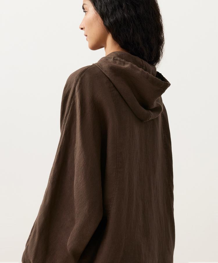 Linen Zip Hoodie