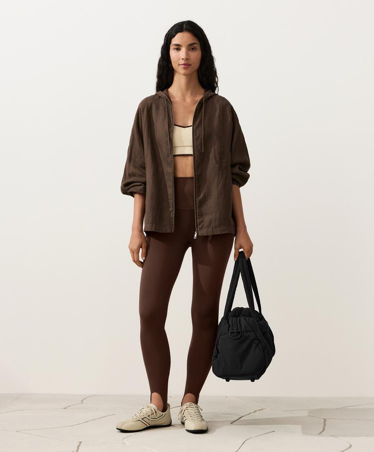 Linen Zip Hoodie