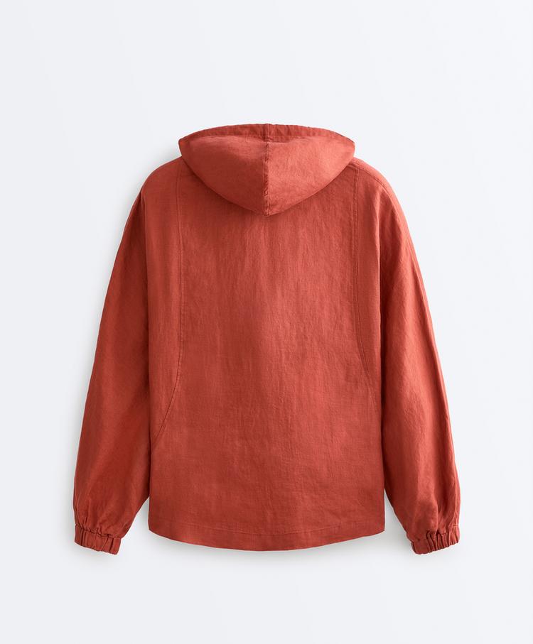 Linen Zip Hoodie