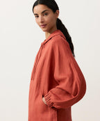 Linen Zip Hoodie