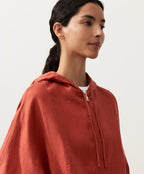 Linen Zip Hoodie