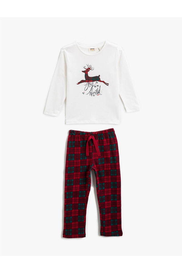Yılbaşı Temalı Pamuklu Pijama - Koton