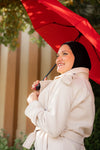 Wool coat with waist belt