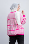 كارديجان صوف منقوش