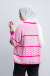 كارديجان صوف منقوش