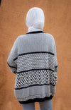 كارديجان صوف منقوش