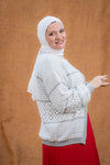 كارديجان صوف منقوش