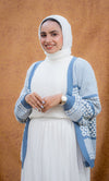 كارديجان صوف منقوش
