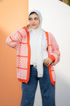 كارديجان صوف منقوش