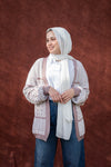 كارديجان صوف منقوش