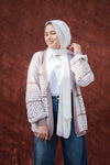 كارديجان صوف منقوش