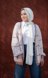 كارديجان صوف منقوش