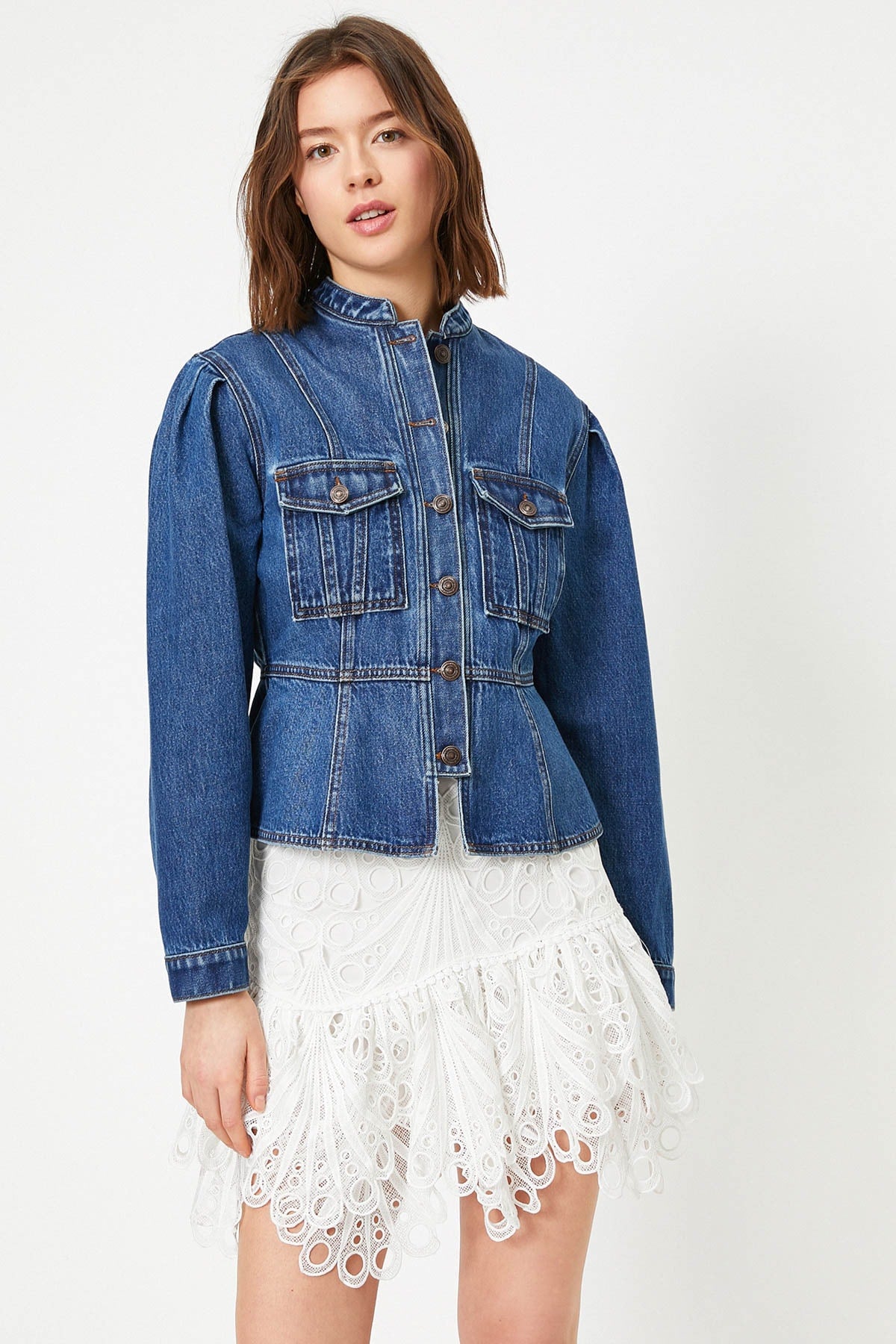 Women MID INDIGO Jacket 0YAK57344MD PN:603270