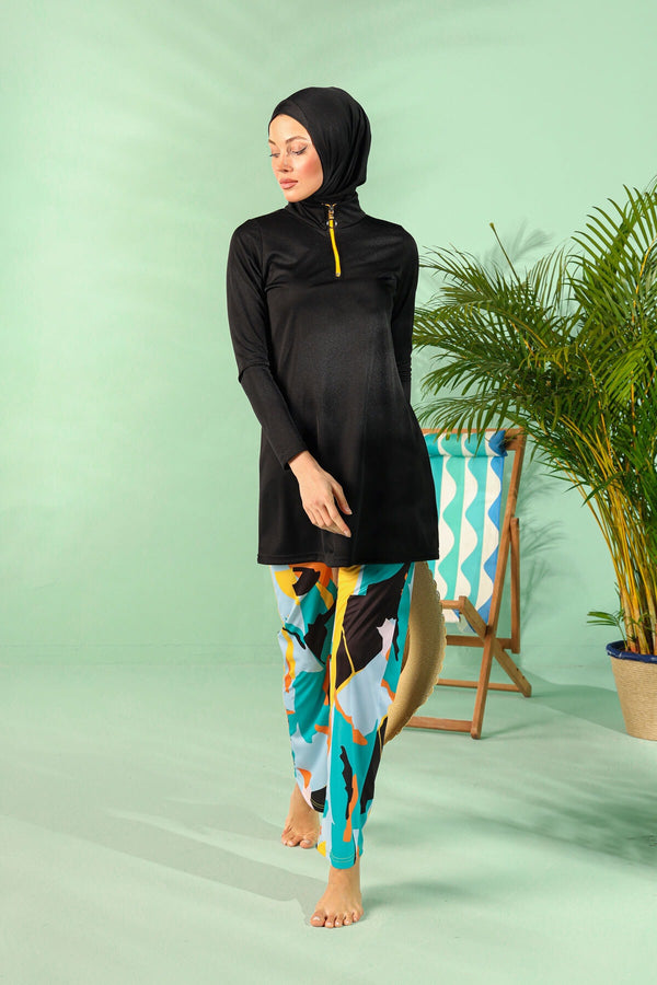 Rivamera black female patterned design teaser mayo R1102 PN: 6023885