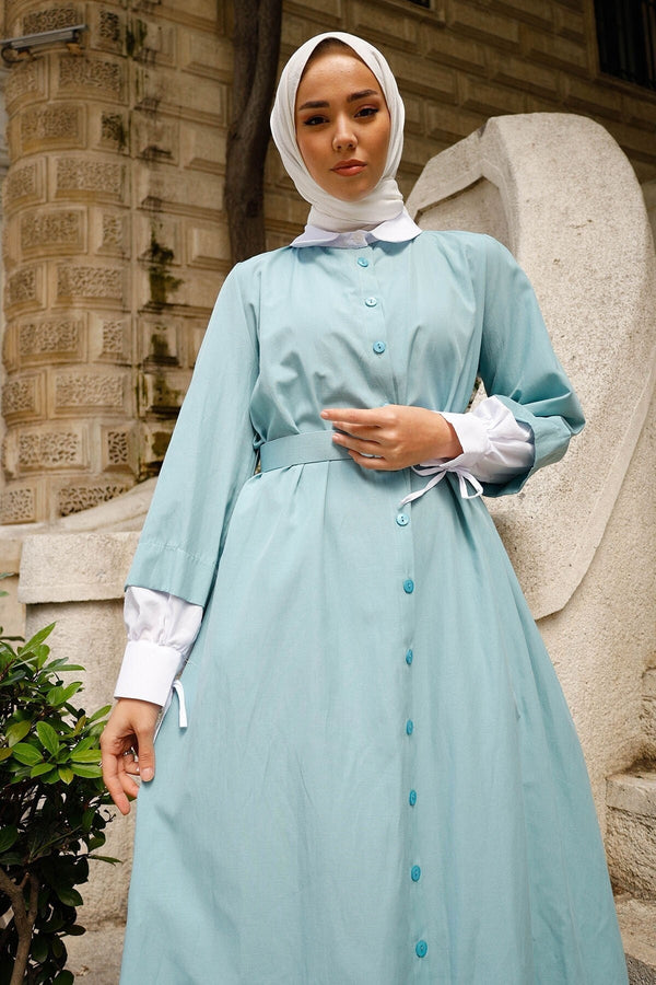 Shirt Garnish Arched Dress In-Style