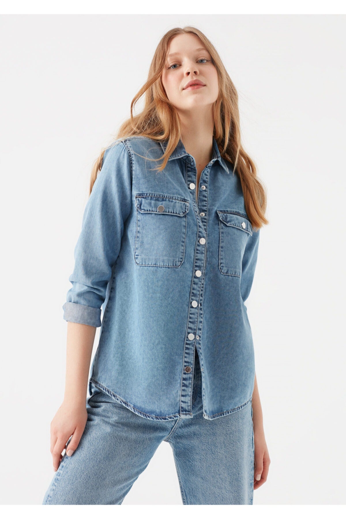 Women's Freya Gold Denim Shirt PN:60690