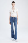 Spanish Leg Normal Waist Jean Trousers PN:6027726